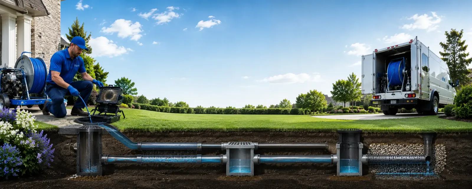 Outdoor drain cleaning information for New Buffalo, MI
